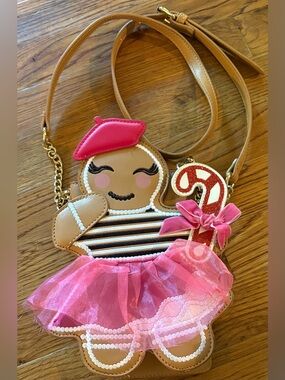 Betsey Johnson Ginger Bread Holiday Crossbody/Purse, NWOT